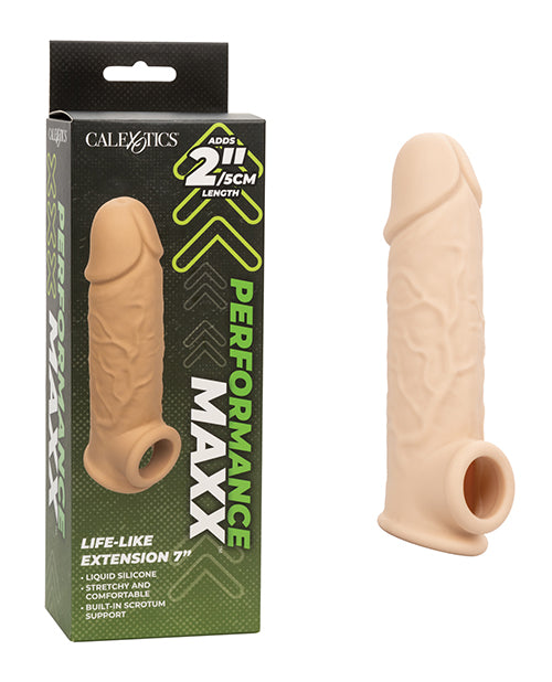 California Exotic Novelties Performance Maxx Life-Like 7" Penis Extension - Ivory Penis Toys