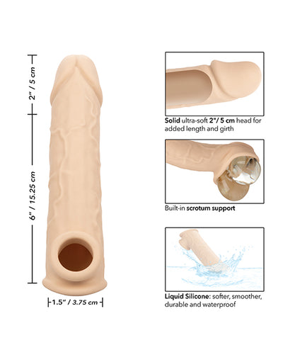 California Exotic Novelties Performance Maxx Life-Like 8" Penis Extension - Ivory Penis Toys