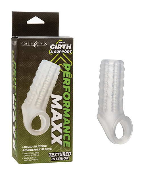 California Exotic Novelties Performance Maxx Liquid Silicone Sleeve - Clear Penis Toys