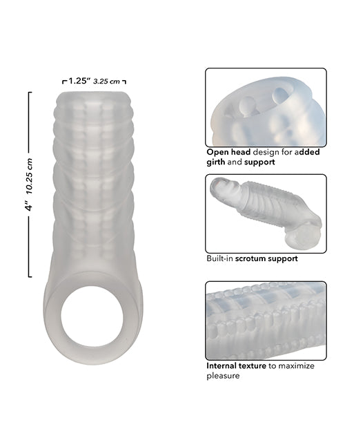 California Exotic Novelties Performance Maxx Liquid Silicone Sleeve - Clear Penis Toys