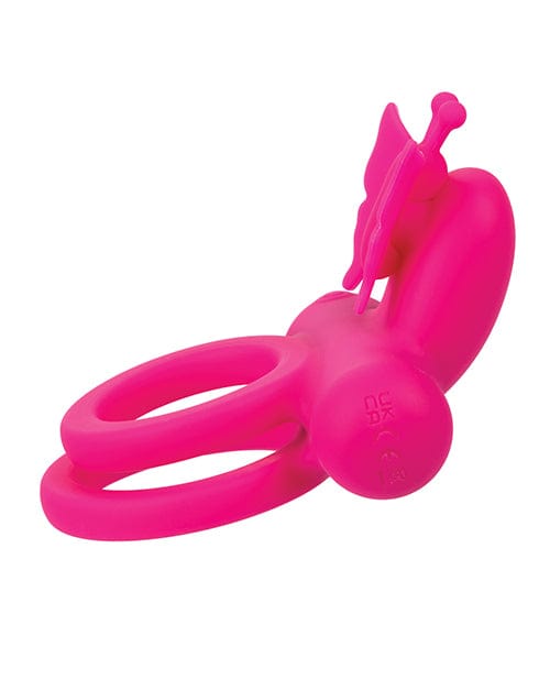 California Exotic Novelties Silicone Rechargeable Butterfly Dual Ring Penis Toys