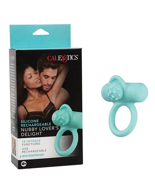 California Exotic Novelties Silicone Rechargeable Nubby Lovers Delight Penis Toys