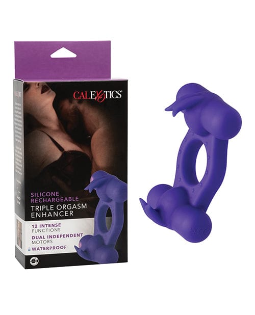 California Exotic Novelties Silicone Rechargeable Triple Orgasm Enhancer Penis Toys