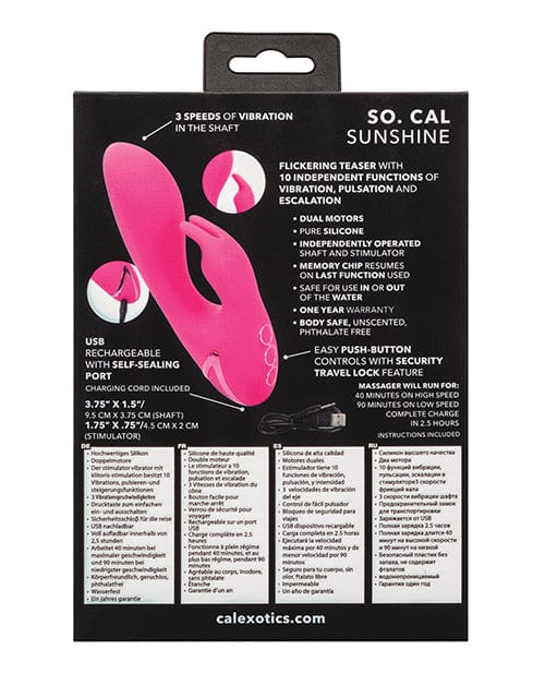 California Exotic Novelties California Dreaming So. Cal Sunshine Vibrators