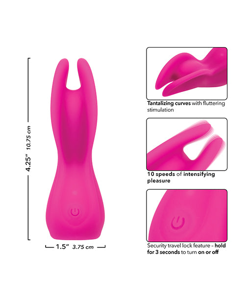 California Exotic Novelties Cascade Flutter Stimulator - Pink Vibrators