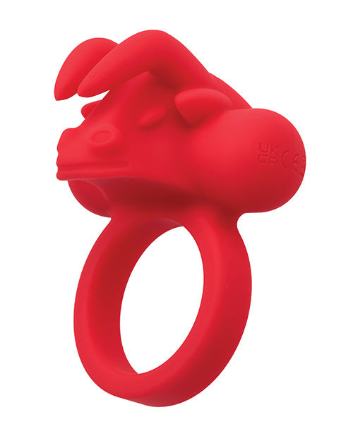 Couple's Enhancer Silicone Rechargeable The Matador Enhancer with Triple Stimulation - Red