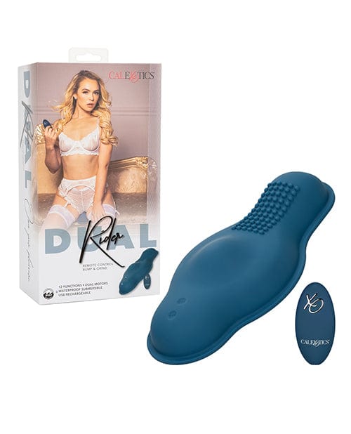 California Exotic Novelties Dual Rider Remote Control Bump &amp; Grind - Blue Vibrators