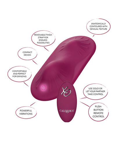 California Exotic Novelties Dual Rider Remote Control Grinder - Magenta Vibrators