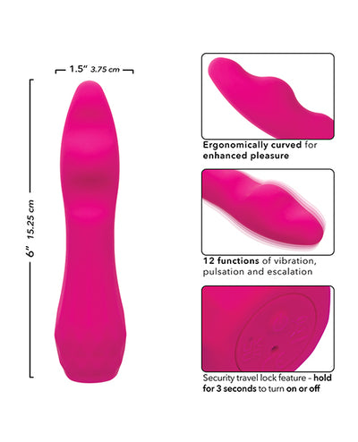 California Exotic Novelties Gia Curved Pleaser - Pink Vibrators