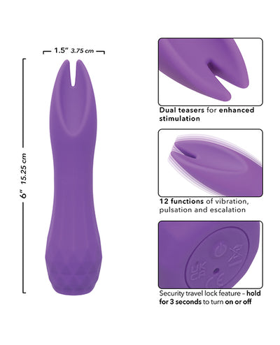 California Exotic Novelties Gia Dual Flicker - Purple Vibrators