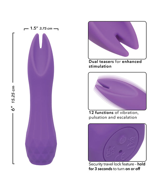 California Exotic Novelties Gia Dual Flicker - Purple Vibrators