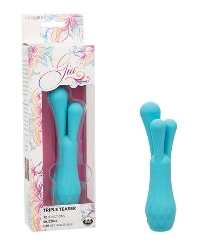 California Exotic Novelties Gia Triple Teaser - Aqua Vibrators