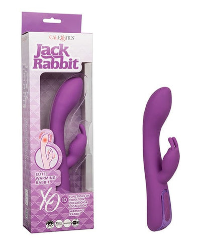 California Exotic Novelties Jack Rabbit Elite Warming Rabbit - Purple Vibrators
