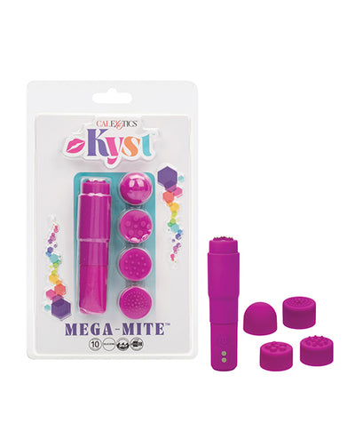 California Exotic Novelties Kyst Mega-Mite Stimulator w/Interchangeable Tips Pink Vibrators