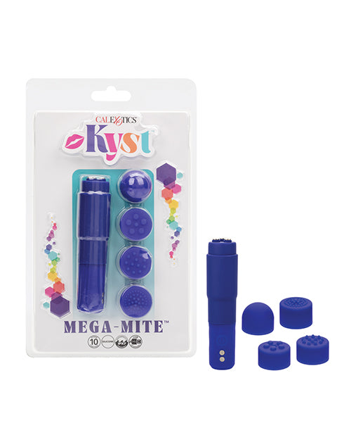 California Exotic Novelties Kyst Mega-Mite Stimulator w/Interchangeable Tips Purple Vibrators