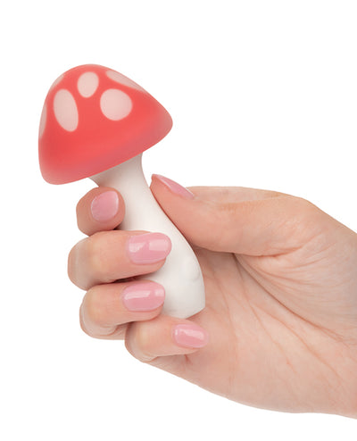 California Exotic Novelties Naughty Bites Muff Shroom Playful Massager - Red/White Vibrators