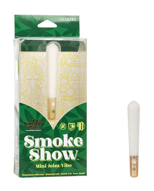 California Exotic Novelties Naughty Bits Smoke Show Mini Joint Vibe - White Vibrators