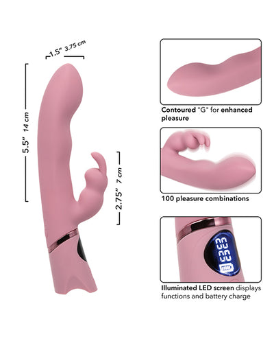 California Exotic Novelties Orgasmatron Digital G-Bunny Vibrator - Pink Vibrators