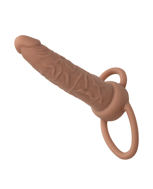 California Exotic Novelties Performance Maxx Rechargeable Dual Penetrator - Brown Vibrators