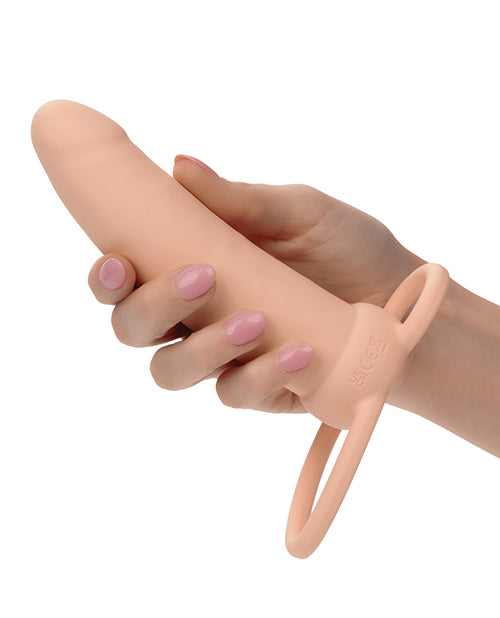 California Exotic Novelties Performance Maxx Rechargeable Thick Dual Penetrator - Ivory Vibrators