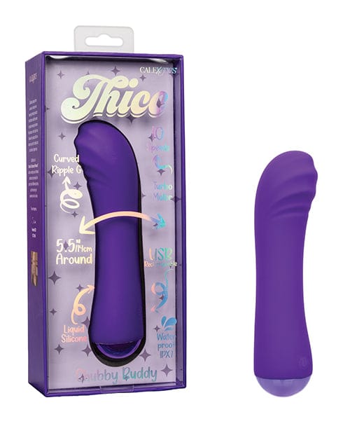 California Exotic Novelties Thicc Chubby Buddy - Purple Vibrators