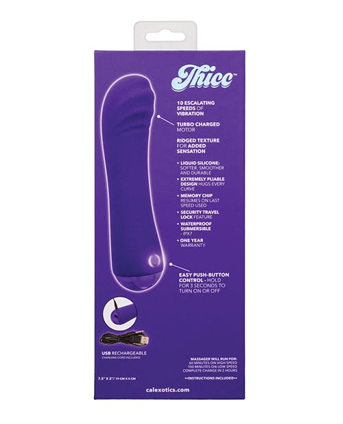 California Exotic Novelties Thicc Chubby Buddy - Purple Vibrators