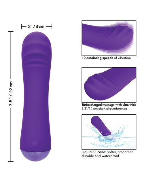 California Exotic Novelties Thicc Chubby Buddy - Purple Vibrators