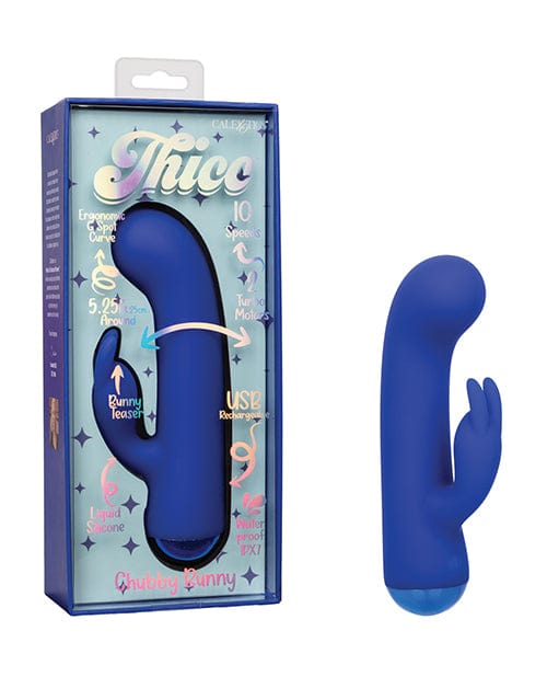 California Exotic Novelties Thicc Chubby Bunny - Blue Vibrators