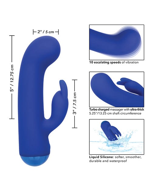 California Exotic Novelties Thicc Chubby Bunny - Blue Vibrators
