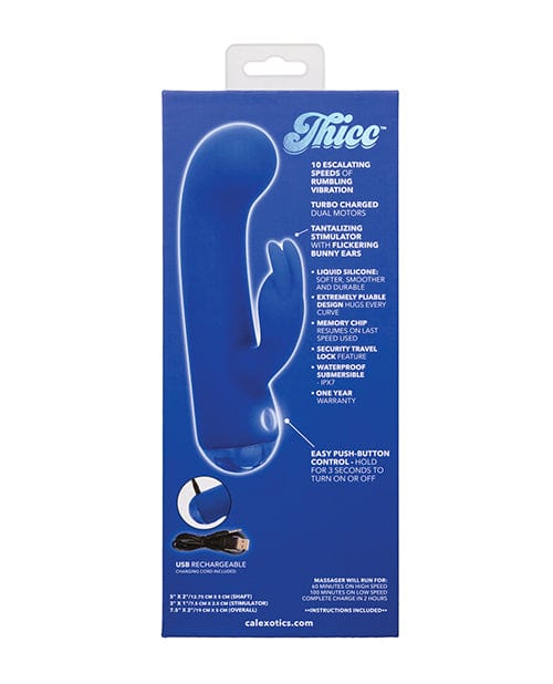 California Exotic Novelties Thicc Chubby Bunny - Blue Vibrators