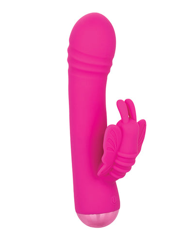 California Exotic Novelties Thicc Chubby Rotating Butterfly - Pink Vibrators