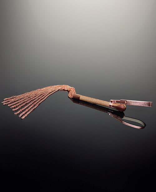 Coquette International Pleasure Collection Chain Whip - Rose Gold Kink &amp; BDSM