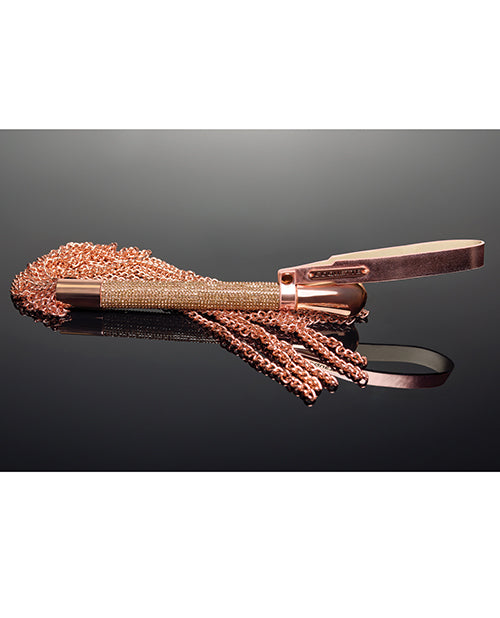 Coquette International Pleasure Collection Chain Whip - Rose Gold Kink &amp; BDSM