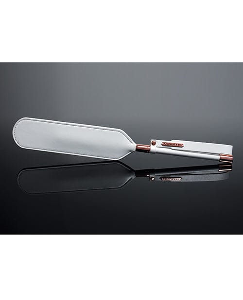 Coquette International Pleasure Collection Matte Finish Paddle - White/rose Gold Kink &amp; BDSM