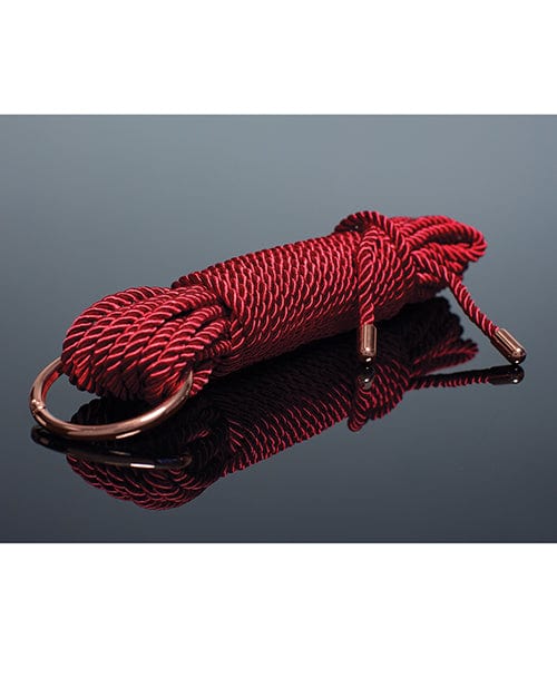 Coquette International Pleasure Collection Silky Smooth Rope - Red/rose Gold Kink & BDSM