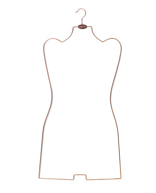 Coquette Branded Metal Body Hanger - Rose Gold