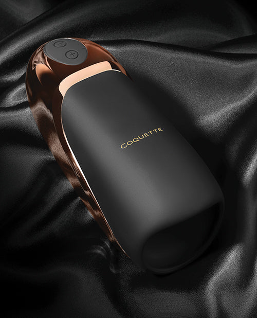 Coquette International Coquette The Hedonist Stroker - Black/Rose Gold Penis Toys