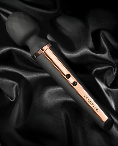 Coquette International Coquette The Queen Wand - Black/Rose Gold Vibrators