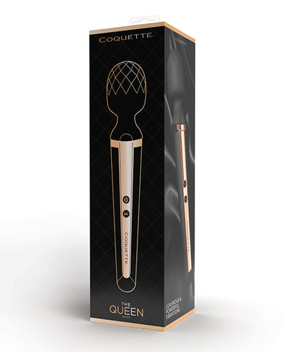 Coquette International Coquette The Queen Wand - Black/Rose Gold Vibrators