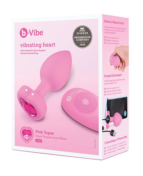 Cotr INC B-vibe Vibrating Heart Plug Pink / Small/Medium Anal Toys