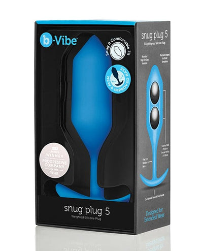 Cotr INC B-vibe Weighted Snug Plug 5 - 350 G Blue Anal Toys