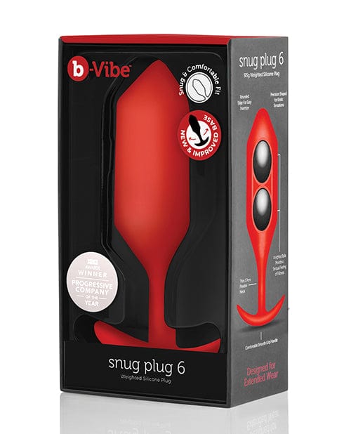 Cotr INC B-vibe Weighted Snug Plug 6 - G Red Anal Toys