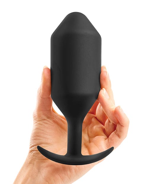 Cotr INC B-vibe Weighted Snug Plug 7 - 600 G Black Anal Toys