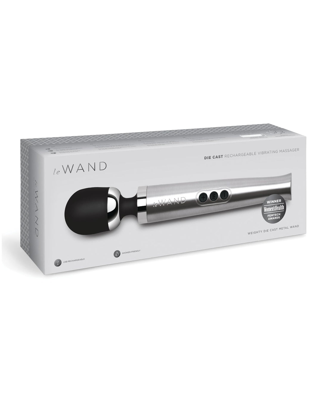 Cotr INC Le Wand Die Cast Rechargeable Massager - Silver Vibrators