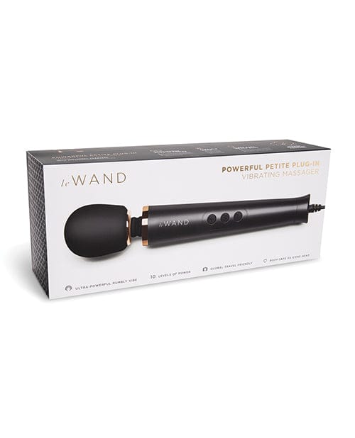 Cotr INC Le Wand Powerful Petite Rechargeable Vibrating Massager Black Vibrators