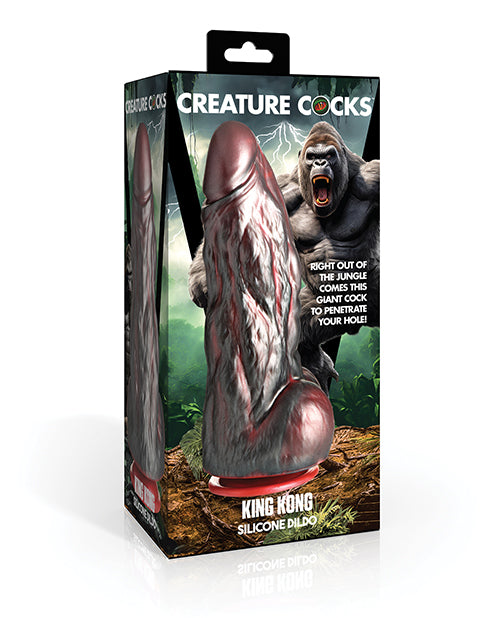 Creature Cocks Creature Cocks King Kong Silicone Dildo - Red/Gray Dildos