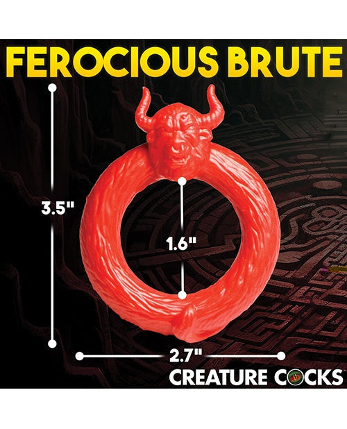 Creature Cocks Creature Cocks Beast Mode Silicone Cock Ring - Red Penis Toys