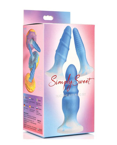 Curve Novelties Curve Toys Simply Sweet Silicone Butt Plug Set Pink Anal Toys