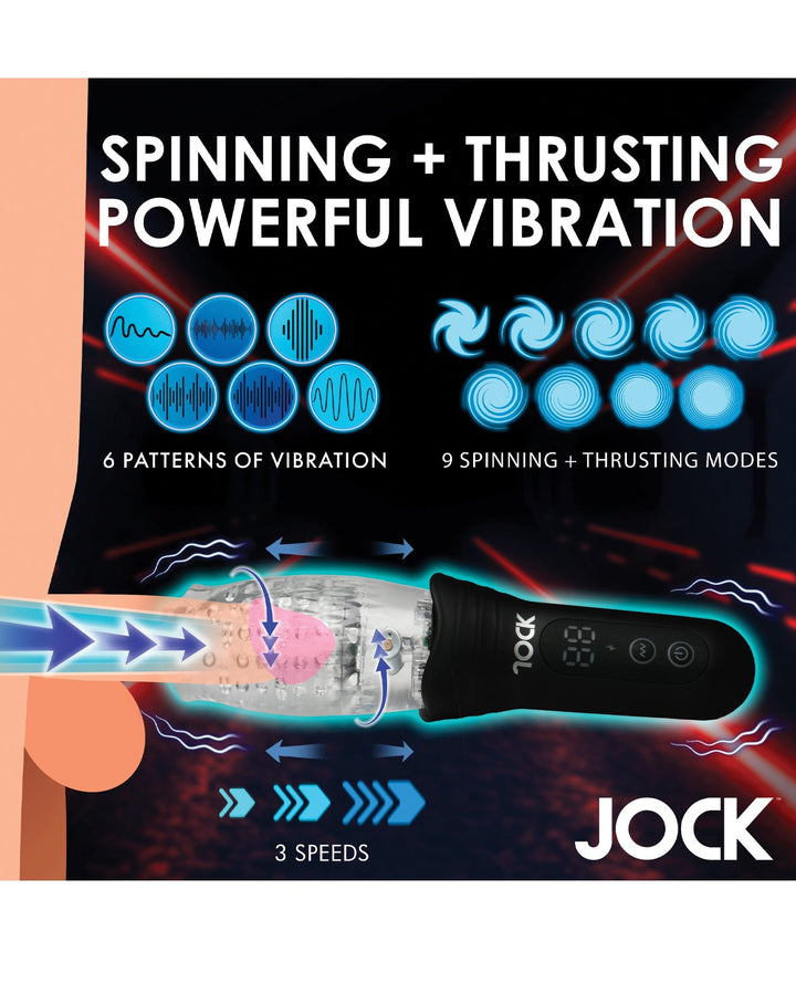 Curve Toys C/o Xr Curve Novelties Jock Spinning &amp; Thrusting Masturbator Penis Toys
