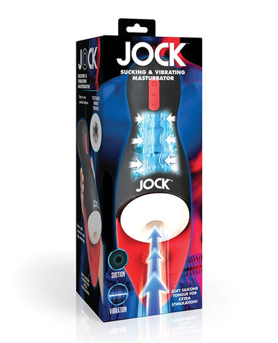 Curve Toys C/o Xr Curve Toys Jock Sucking & Vibrating Masturbator - Black/Red Penis Toys